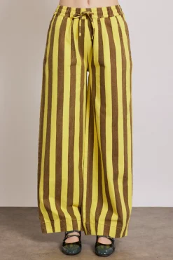 rafe pants - yellow choc stripe