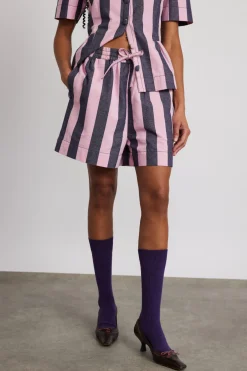rafe shorts - blue pink stripe