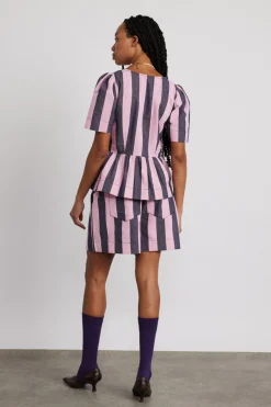 rafe shorts - blue pink stripe