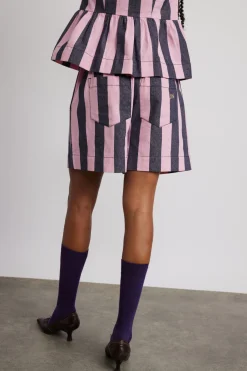 rafe shorts - blue pink stripe