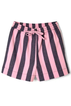 rafe shorts - blue pink stripe