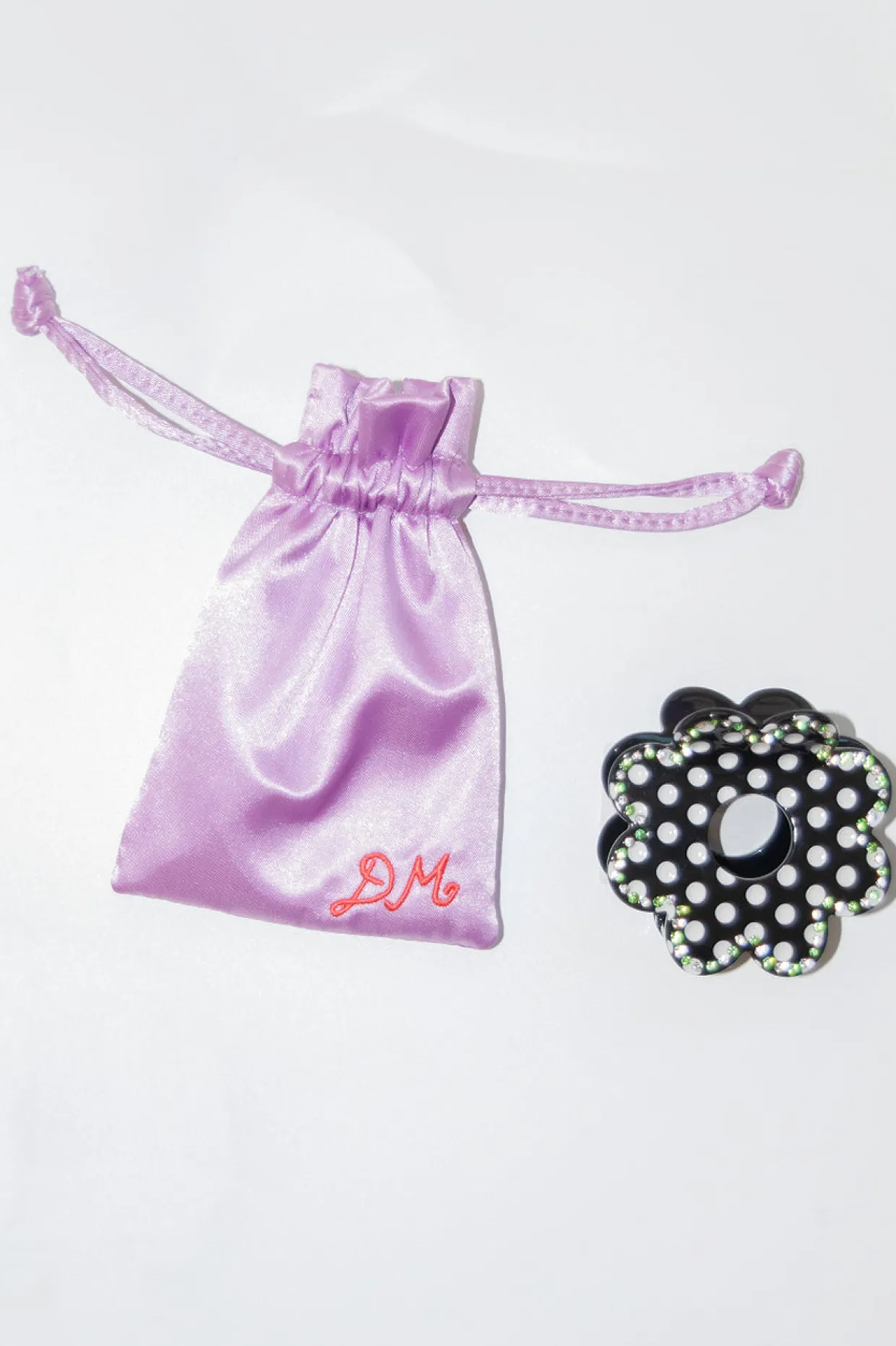 recycled acetate daisy spot hair clip