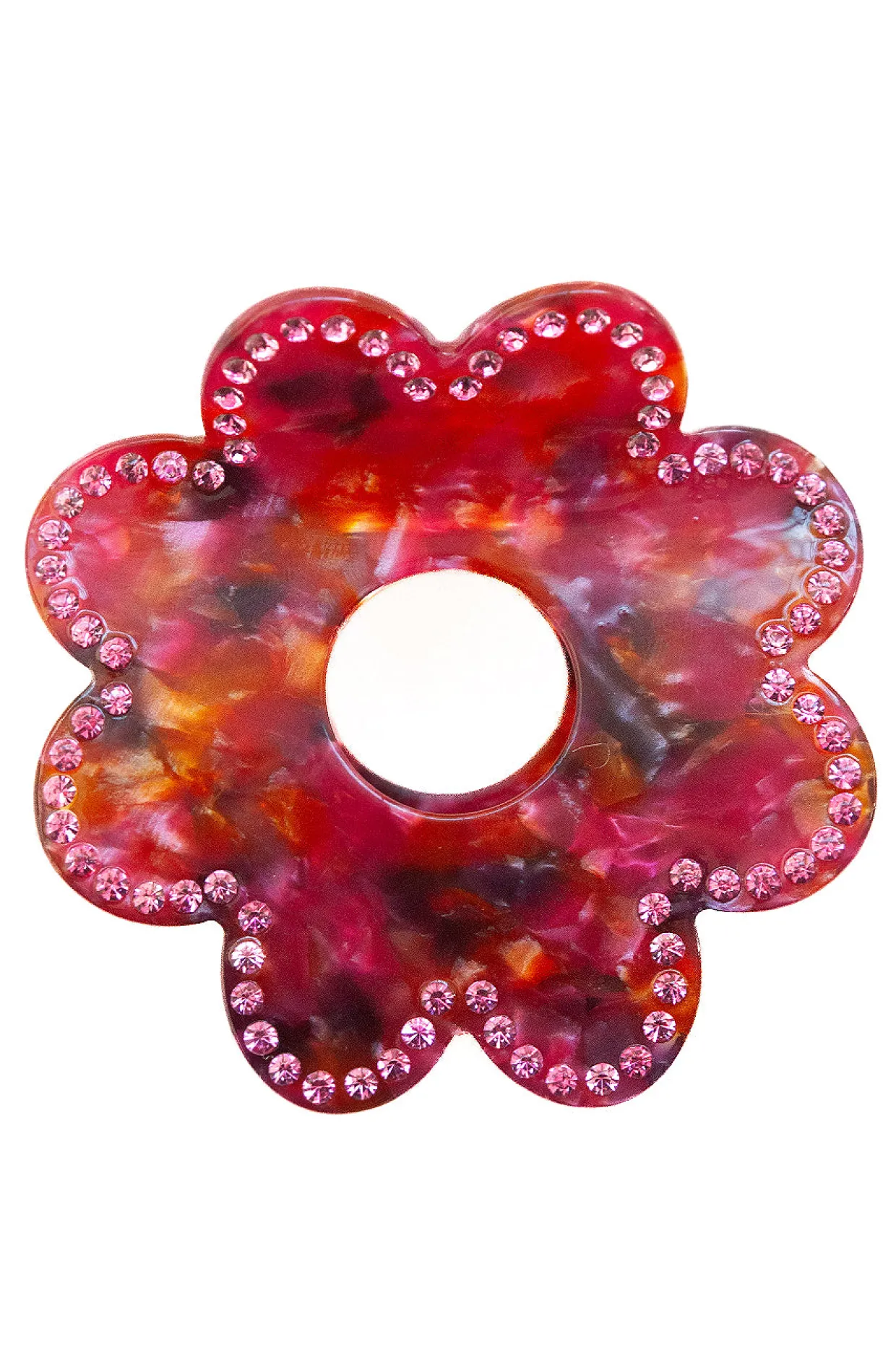 recycled acetate daisy tortoiseshell hair clip