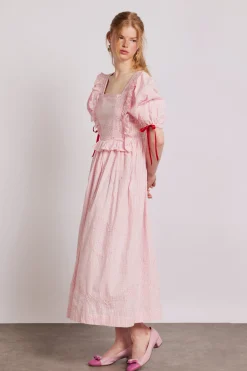 rhea dress - pink gingham