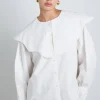 romeo embroidered blouse - white