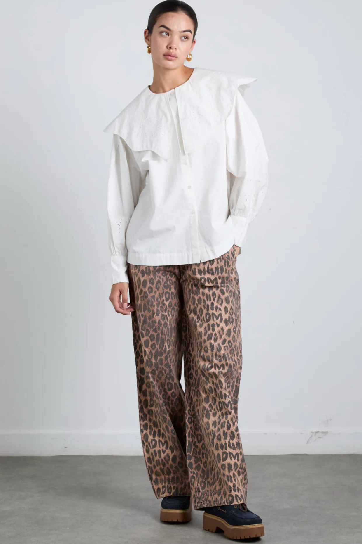 romeo embroidered blouse - white