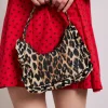 90's frill shoulder bag - leopard