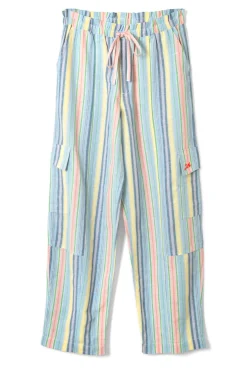 sicily rocket cargo trousers - multi stripe