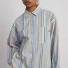 skyla shirt - multi stripe
