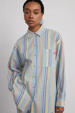 skyla shirt - multi stripe
