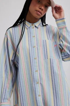 skyla shirt - multi stripe