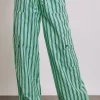 sydney coastal cargo pants - mint stripe