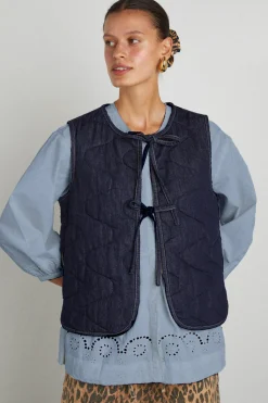 tilly gilet - indigo organic denim