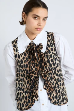 tilly gilet - leopard