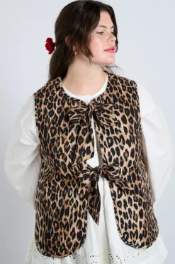tilly gilet - leopard