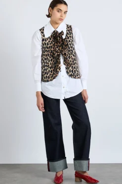 tilly gilet - leopard
