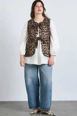 tilly gilet - leopard