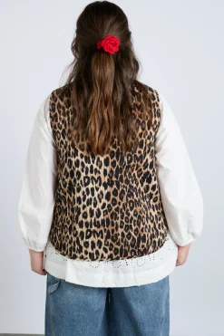 tilly gilet - leopard