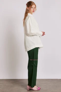 tuxedo ruffle shirt